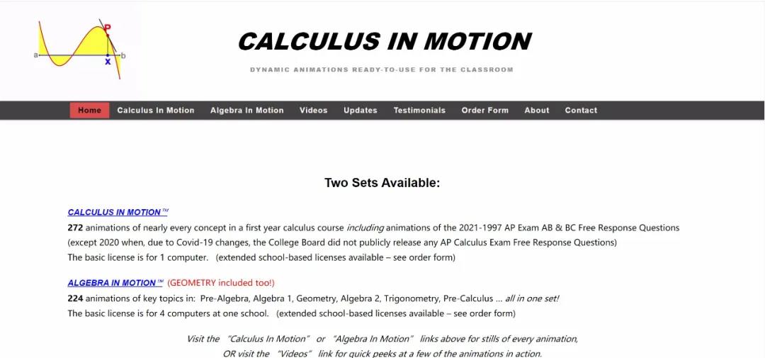 Calculus in Motion